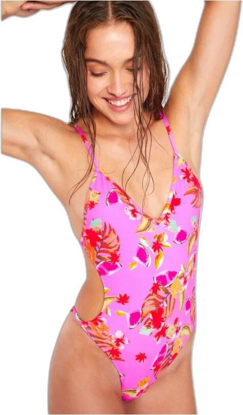 Banana moon Dames zwempak uit 1 stuk Secret Melancia Roze Dames
