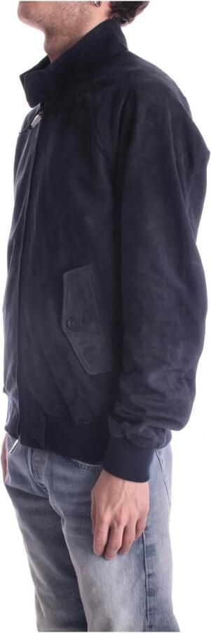 Baracuta Klassieke G9 Harrington Suede Jas Blue Heren - Foto 4