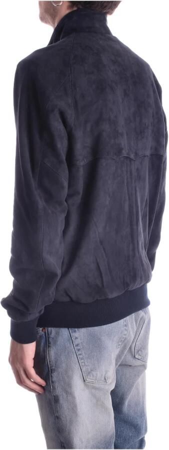 Baracuta Klassieke G9 Harrington Suede Jas Blue Heren - Foto 3