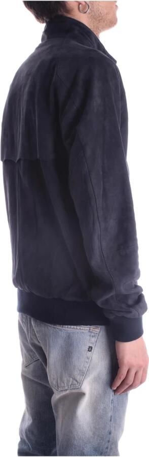 Baracuta Klassieke G9 Harrington Suede Jas Blue Heren - Foto 5