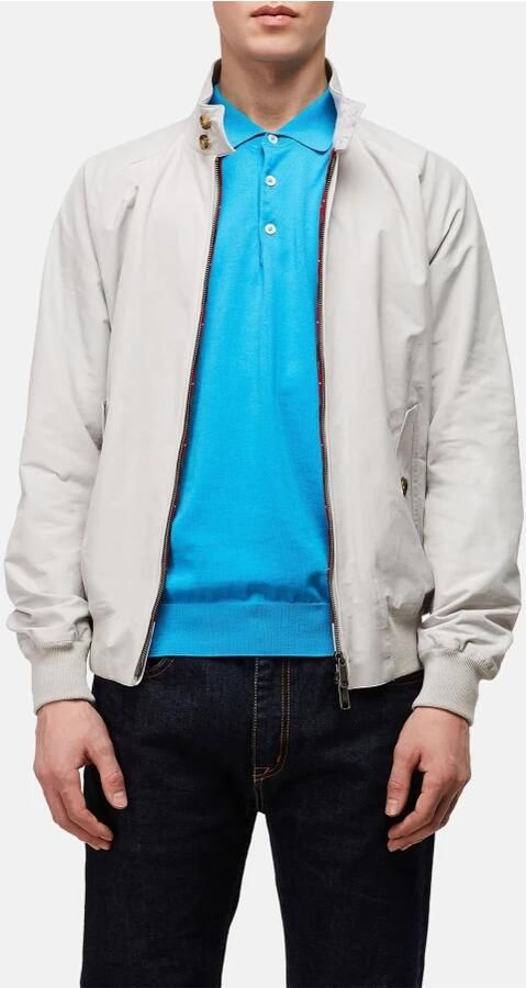 Baracuta Natuurlijke Beige Tartan Bomberjack White Heren - Foto 3