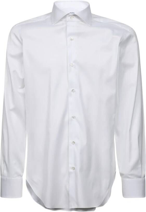 Barba Klassieke Witte Oxford Overhemd White Heren