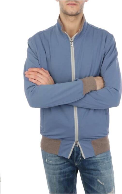 Barba Coats Blauw Heren