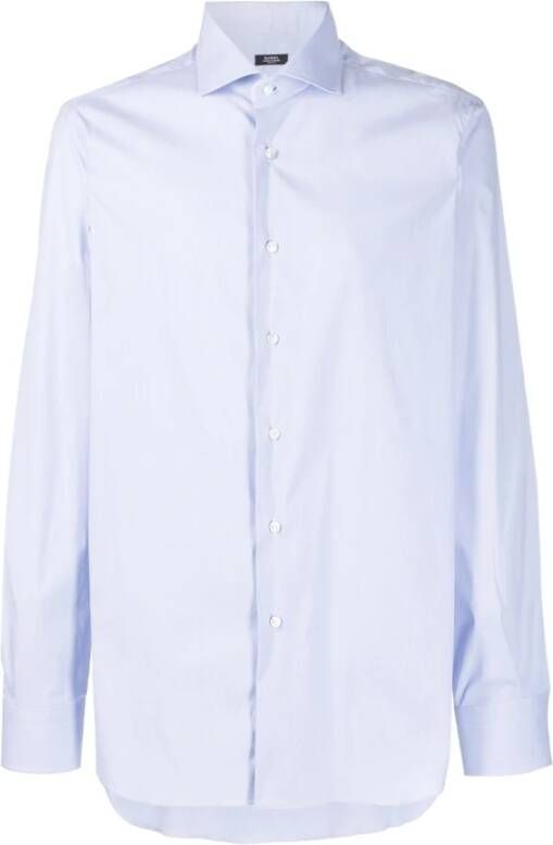 Barba Formal Shirts Blauw Heren