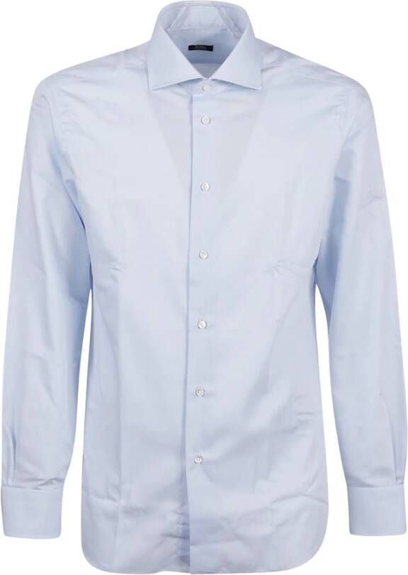 Barba Napoli Formal Shirts Blauw Heren