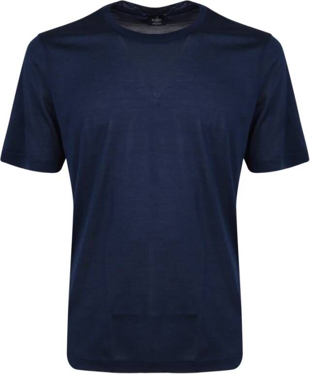 Barba Napoli T-Shirts Blauw Heren