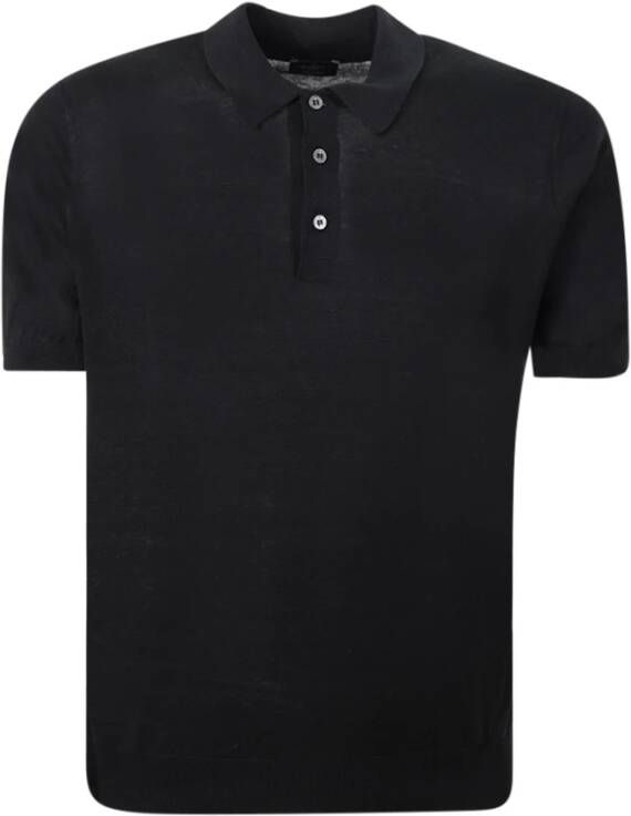 Barba Polo Shirt Zwart Heren