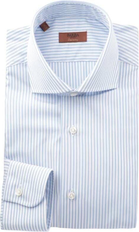 Barba Shirts Blauw Heren