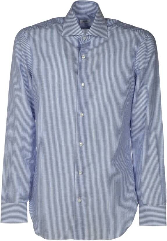 Barba Shirts Blauw Heren