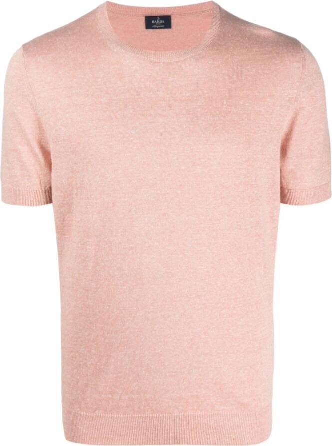 Barba T-Shirts Roze Heren