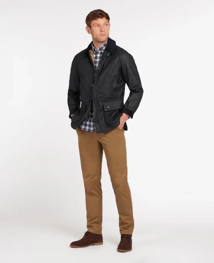 Barbour Blauwe Jassen met Logo en Voorsluiting Blue Heren - Foto 5
