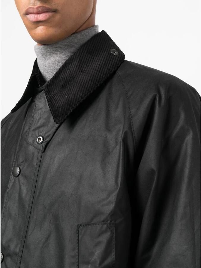 Barbour Zwarte Bedale Katoenen Waxjas Black Heren - Foto 4
