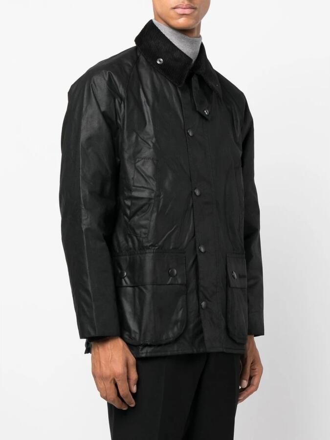 Barbour Zwarte Bedale Katoenen Waxjas Black Heren - Foto 8