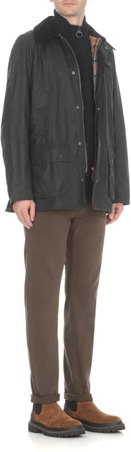 Barbour Blauwe Jassen met Logo en Voorsluiting Blue Heren - Foto 15