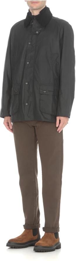 Barbour Blauwe Jassen met Logo en Voorsluiting Blue Heren - Foto 16