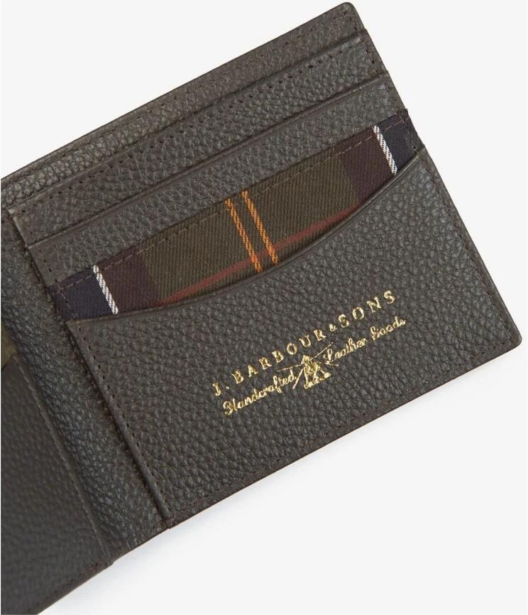 Barbour Card Holder Portemonnee Brown Heren - Foto 2