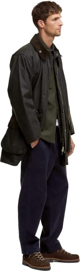 Barbour Klassieke Northumbria Gewaxte Jas Groen Green Heren - Foto 10