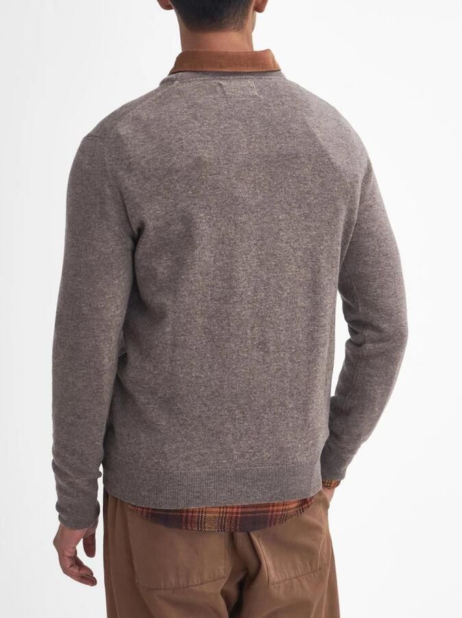 Barbour Essential Crew Neck Sweaters Gray Heren - Foto 3