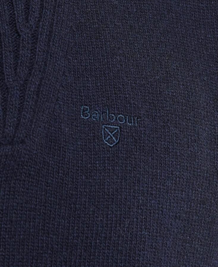 Barbour Zachte lamswollen trui met funnel neck Blauw Heren - Foto 3