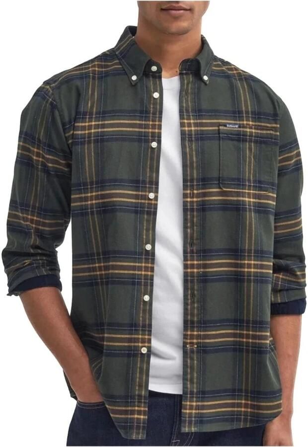 Barbour Geruite Herenoverhemd Highland Stijl Multicolor Heren