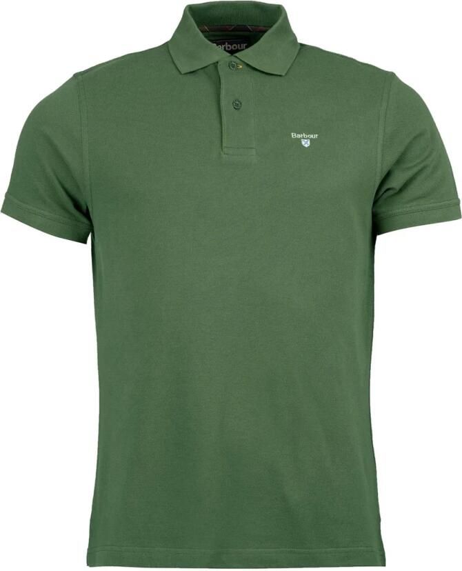 Barbour Geruite Piqué Polo voor een Casual Garderobe-update Groen Heren - Foto 3