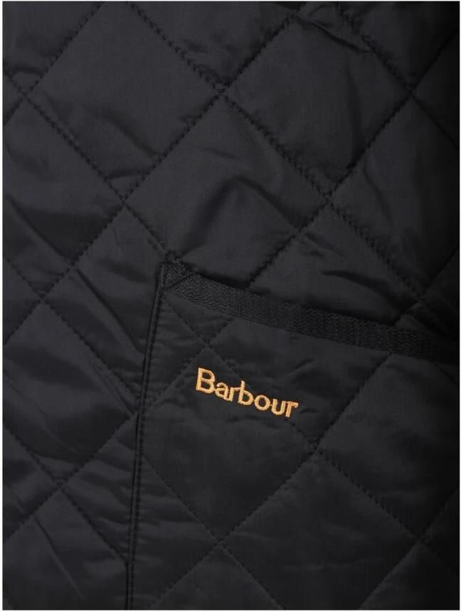 Barbour Moderne gewatteerde jas met geribbelde kraag en drukknoopsluiting Blauw Heren