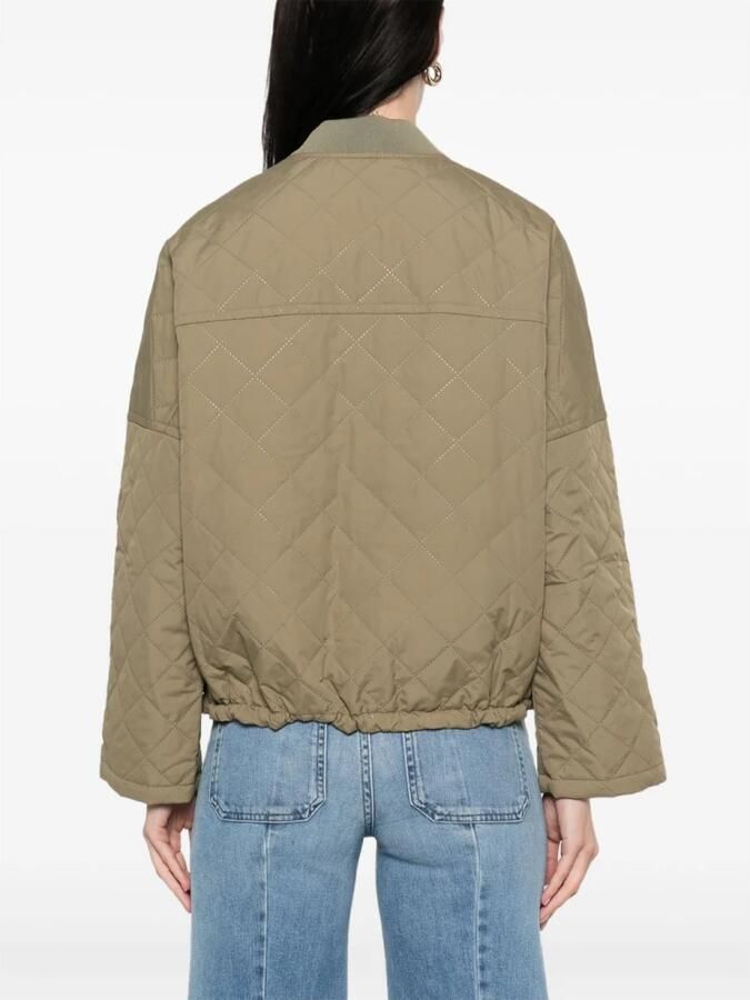 Barbour Groene Bomberjack met ritssluiting Green Dames - Foto 2