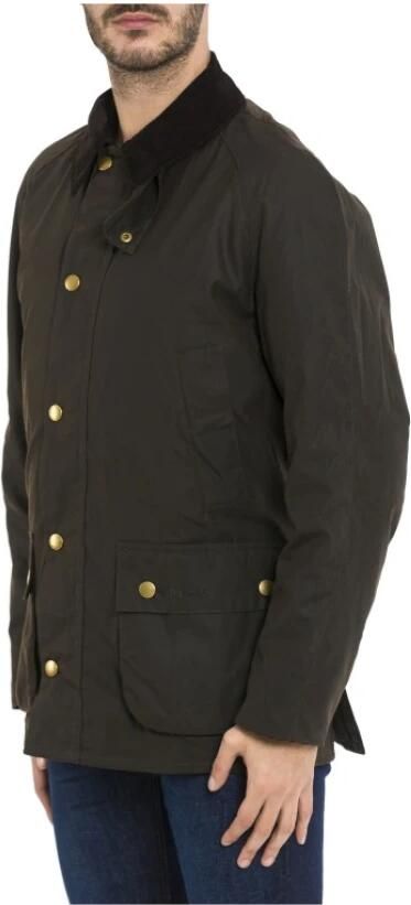 Barbour Groene Katoenen Field Jacket met Ritssluiting en Knoopsluiting Green Heren - Foto 7