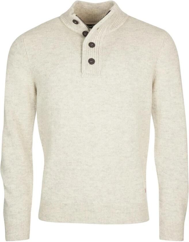 Barbour Grijze trui met opstaande kraag Beige Heren - Foto 5