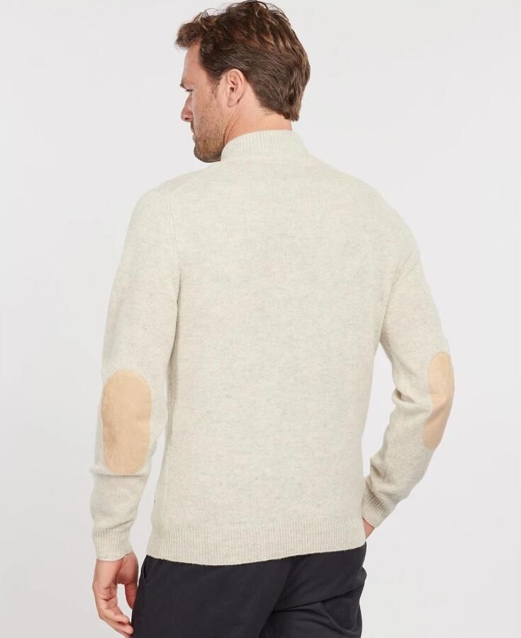 Barbour Grijze trui met opstaande kraag Beige Heren - Foto 3