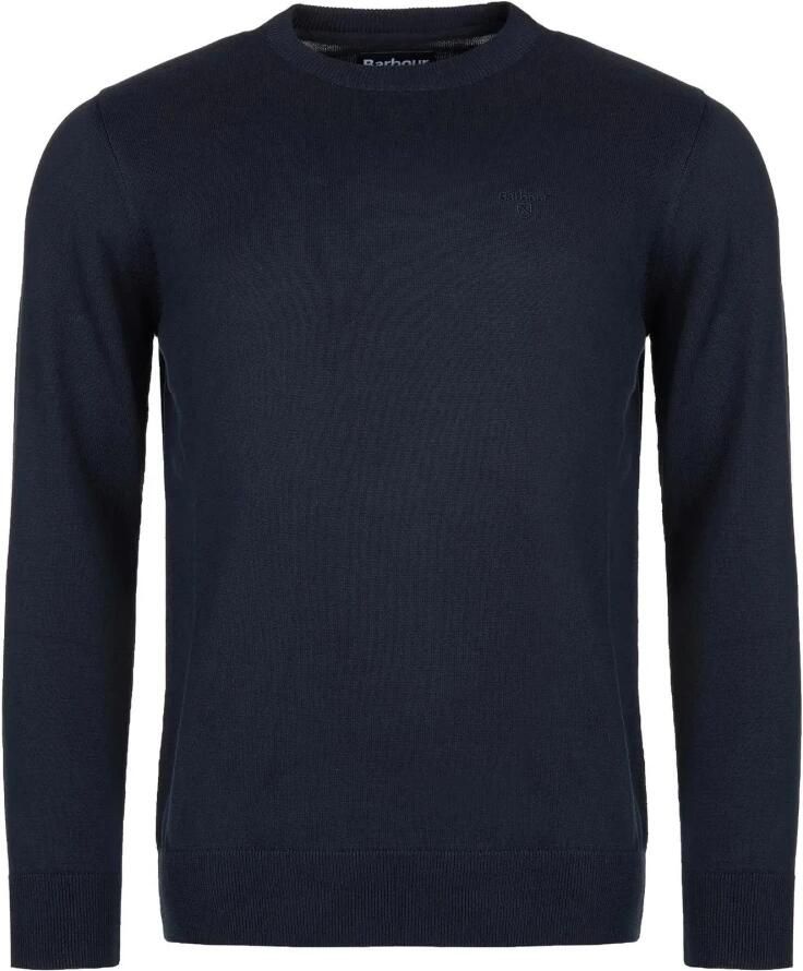 Barbour Pima Katoenen Crew Knitwear voor Mannen Blue Heren