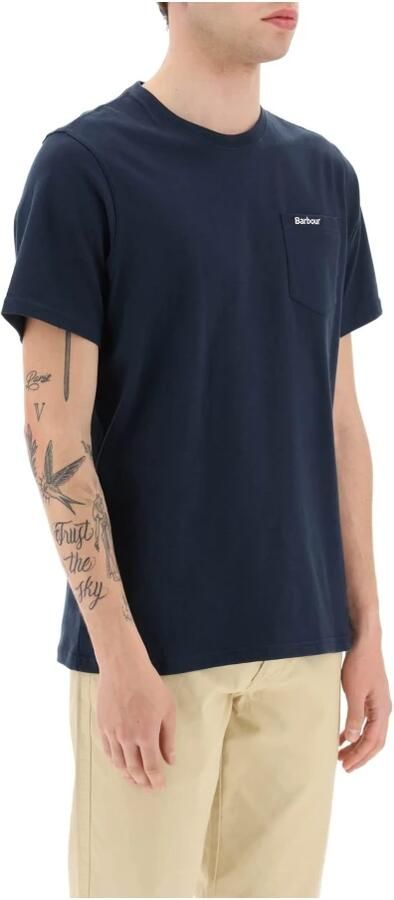 Barbour Klassiek T-shirt met borstzak Blue Heren - Foto 3