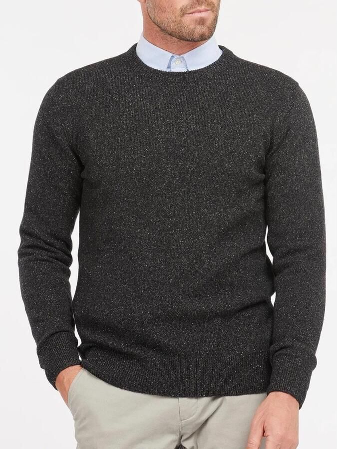 Barbour Essential Tisbury Heren Wollen Trui Black Heren - Foto 5