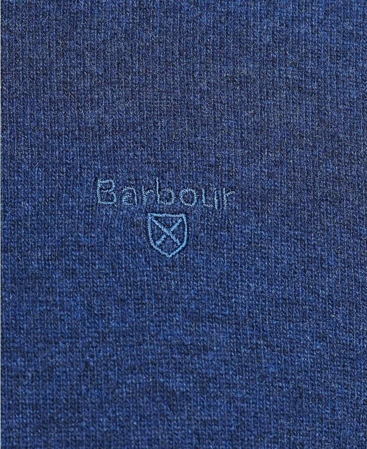 Barbour Essential Lamswollen Trui met Ronde Hals voor Heren Blauw Heren - Foto 2