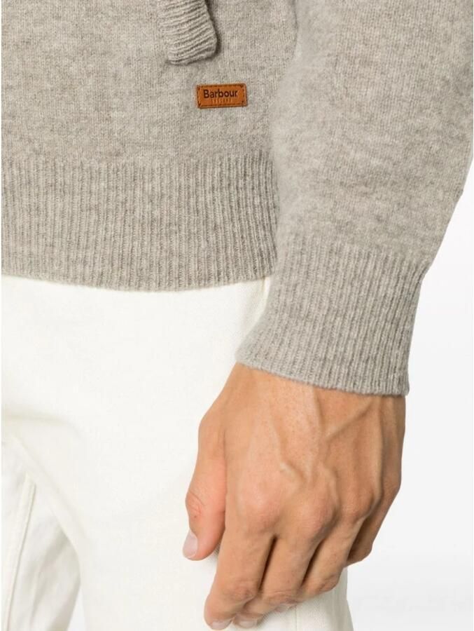 Barbour Lana Cardigan met knoopsluiting en verborgen rits Beige Heren