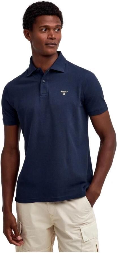 Barbour Lichtgewicht Polo Sports in New Navy Blue Heren - Foto 3