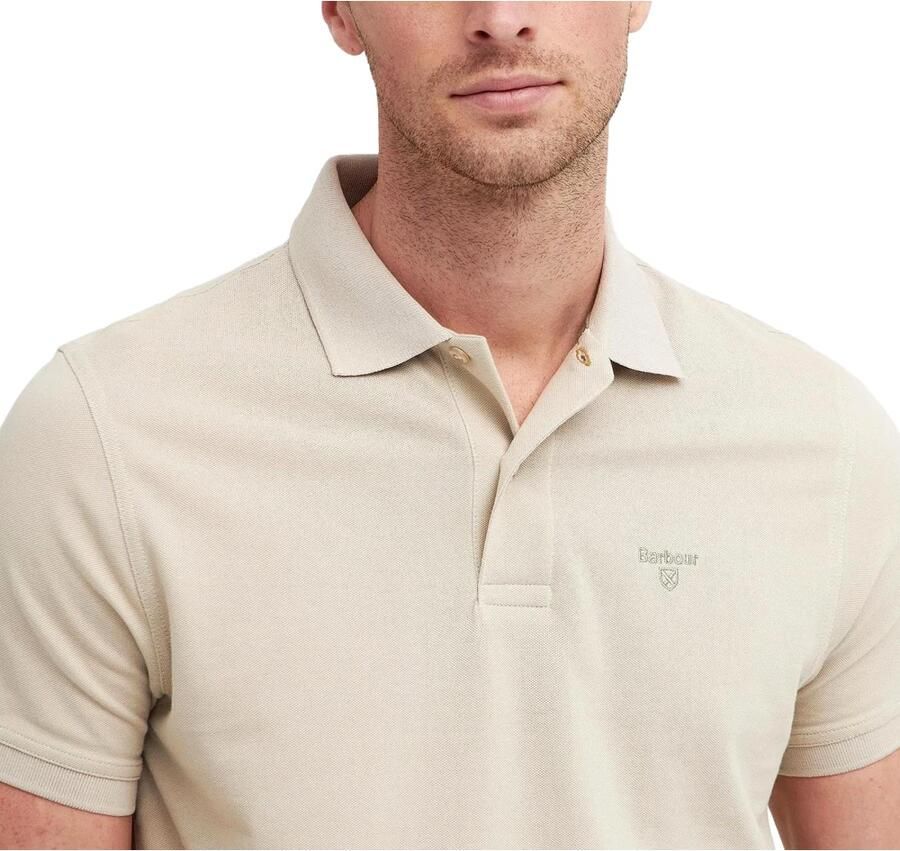 Barbour Lichtgewicht sportpoloshirt beige Heren
