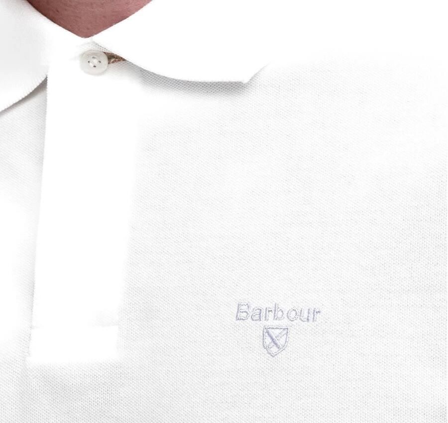 Barbour Sportieve Polo in Wit Smart-Casual Stijl White Heren