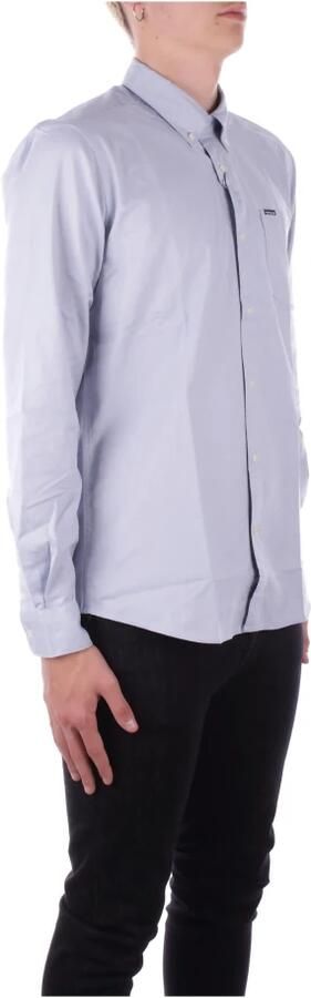 Barbour Logo Front Button Shirt Blue Heren - Foto 2