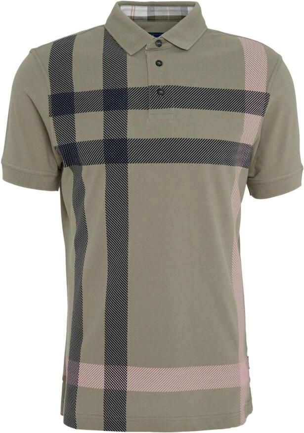 Barbour Oversized Tartan Polo voor Heren Green Heren