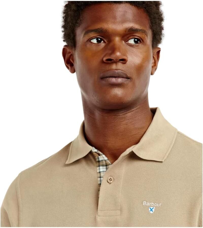 Barbour Poloshirt met geborduurd logo model 'TARTAN'