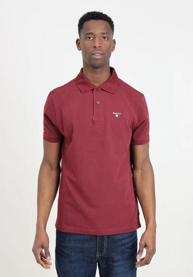 Barbour Polo Shirt Tartan Pique Polo Red Heren - Foto 5