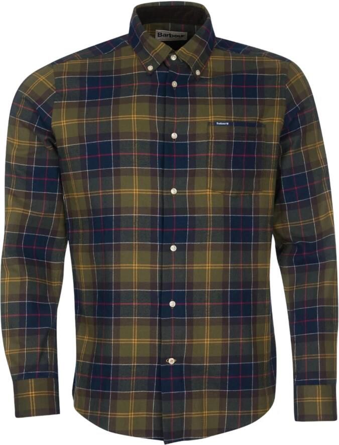 Barbour Groene Fortrose Getailleerde Overhemd Groen Heren - Foto 6