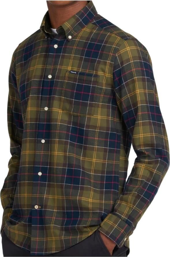 Barbour Groene Fortrose Getailleerde Overhemd Groen Heren - Foto 8