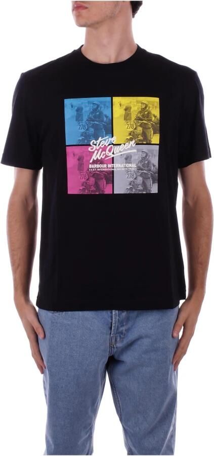 Barbour T-shirt met logo op de voorkant regular fit Black Heren - Foto 6