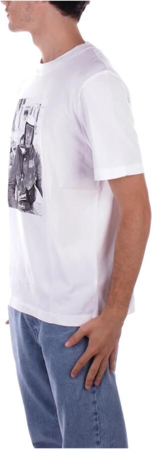 Barbour T-shirt met logo op de voorkant White Heren - Foto 3