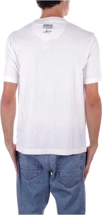 Barbour T-shirt met logo op de voorkant White Heren