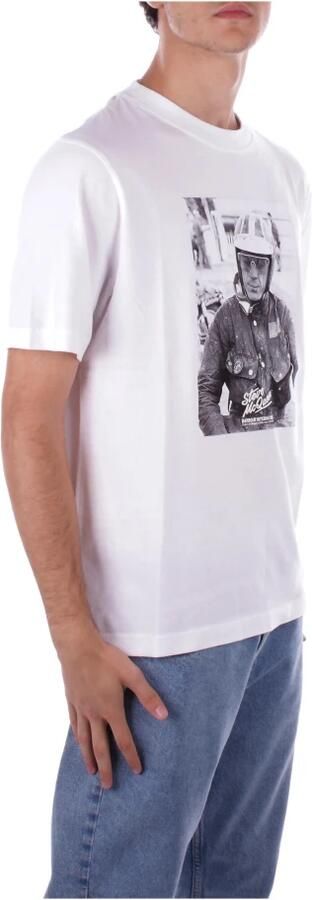 Barbour T-shirt met logo op de voorkant White Heren - Foto 2