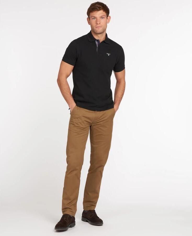 Barbour Tartan Pique Polo Shirt Zwart Modern Black Heren - Foto 3