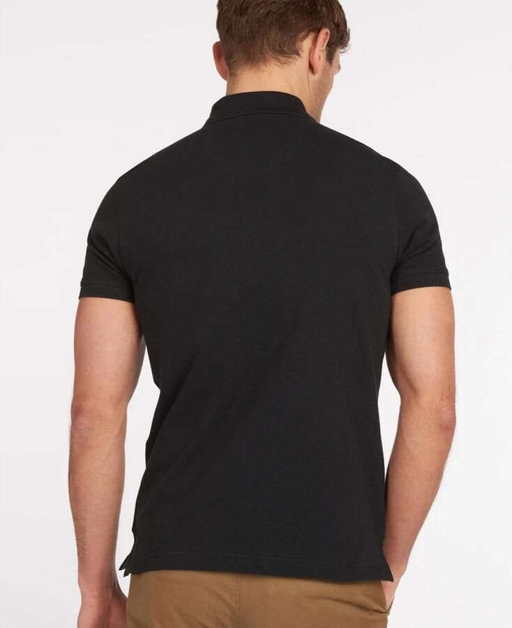 Barbour Tartan Pique Polo Shirt Zwart Modern Black Heren - Foto 4